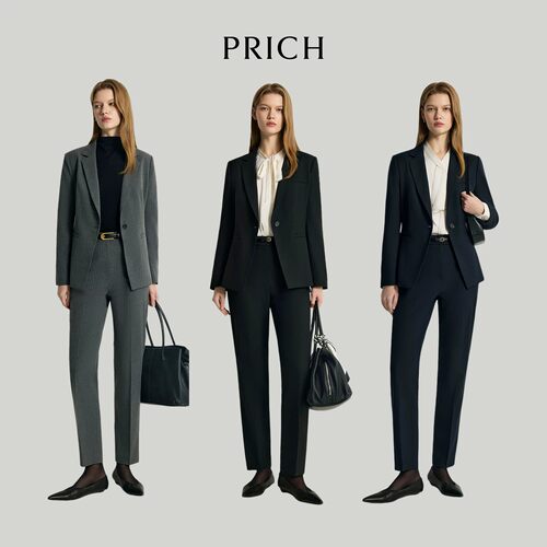 【舒心】【零染】PRICH职场干练通勤西装合体正肩西服套装女