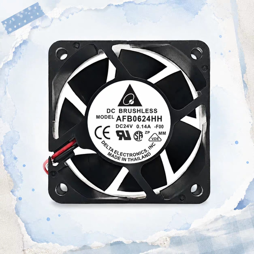AFB0624HH  24V 0.14A 6cm 双滚珠 变频器轴流散热风扇台达 6025