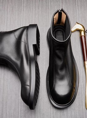 【品牌撤柜清仓】帕达索高端经典休闲真皮马丁靴 PB221038 H-DC