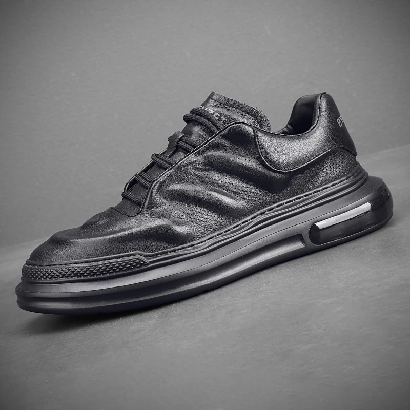 帕达索男鞋2025新款厚底板鞋运动百搭休闲鞋透气英伦风潮鞋220810