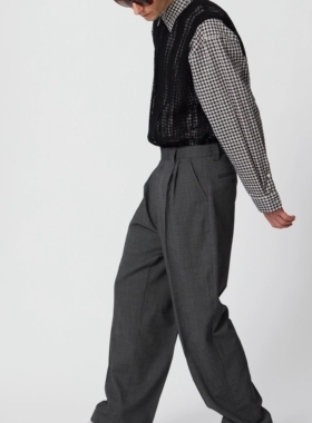 Mfpen CLASSIC TROUSERS GREY STRIPE 男士灰色西裤休闲裤