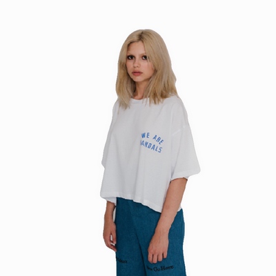 Pas de Mer 意大利设计师品牌  VANDALS Cropped T-Shirt 短款T恤