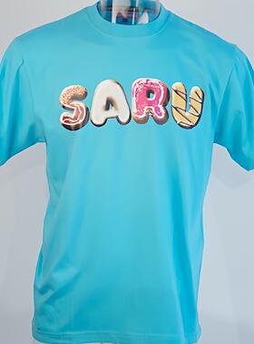 SANTASTIC 日本绝版潮牌  “Saru” 甜甜圈印花T恤