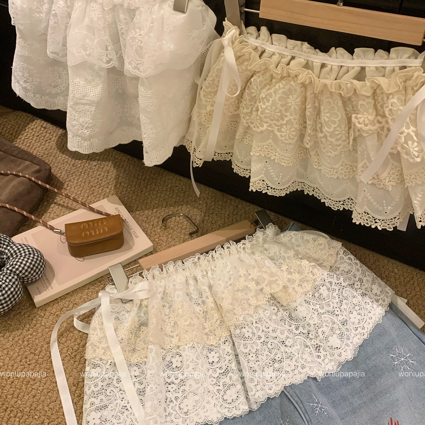 2026春新款蕾丝屁帘女高级感叠穿打底衫半身裙百搭配牛仔裤遮臀裙,女装/女士精品,半身裙,淘宝优惠券,粉丝福利购,淘宝优惠卷