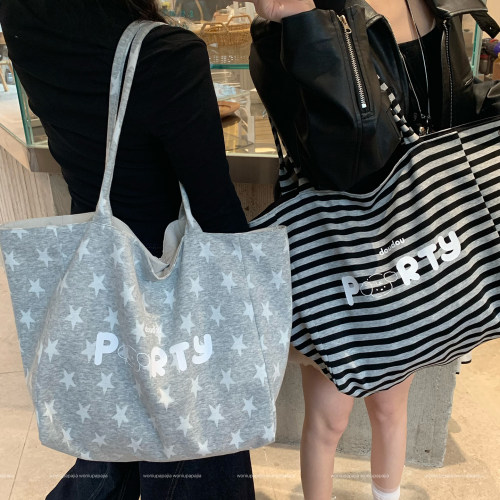 ins风帆布包女大容量上班族学生