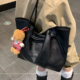 高级感复古绑带托特包女2025秋冬大容量PU皮质单肩包时尚 手提包包