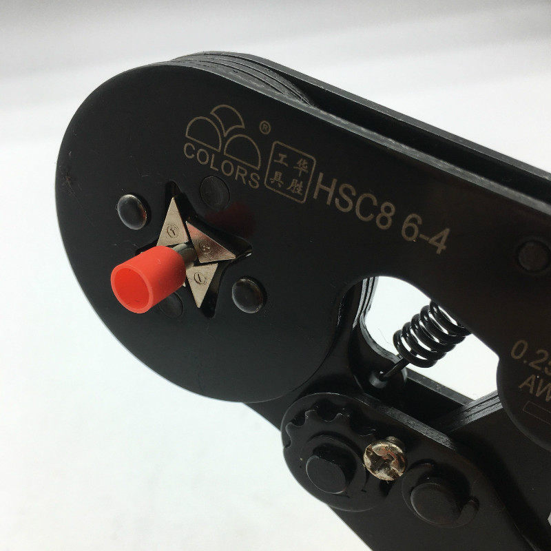 HSC8 6-4|6-6 관형 압착 펜치 VE 바늘 관형 배선 4면 관형 단자 압착 펜치