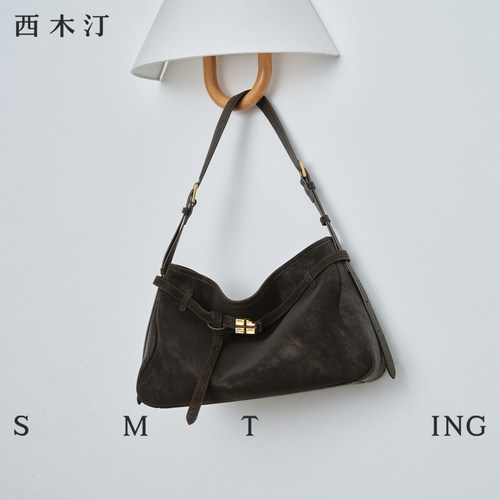 【西木汀】追逐 手提包大容量单肩包高级感轻奢2025女新款通勤包
