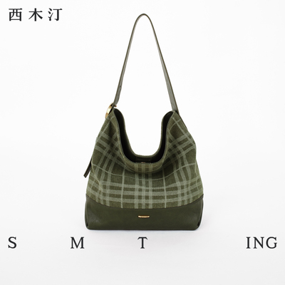 【西木汀】莫奈 水桶包2025新款大容量单肩包通勤女包斜挎包包
