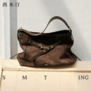 托特包大容量2025新款 寄望 女士小众单肩斜挎包小个子 西木汀