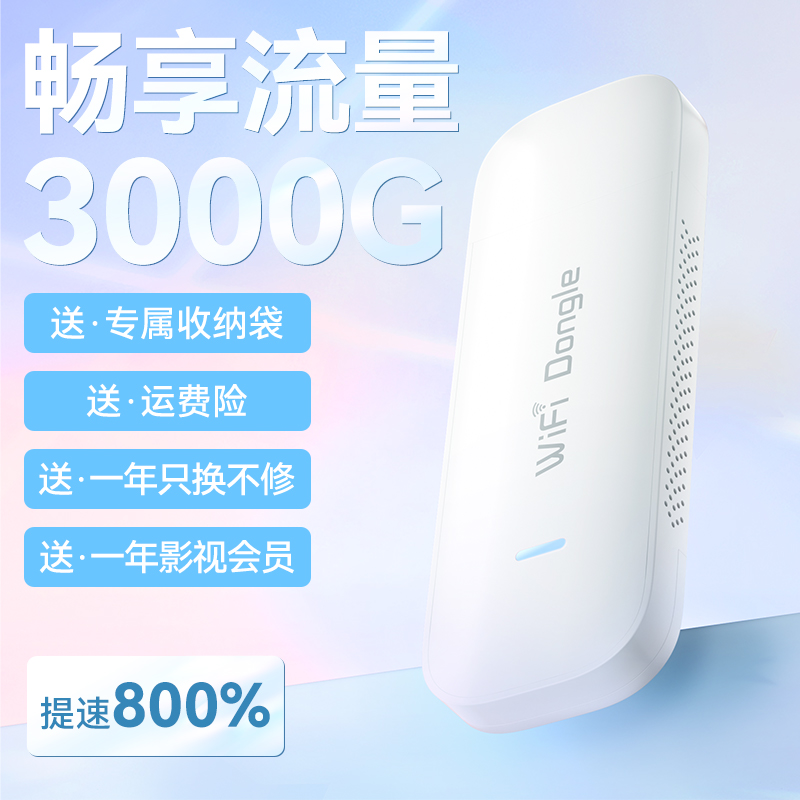 随身wifi2024新款移动无线wifi网络无限流量全国通用4g免插卡5g路由器宽带车载wilf官方旗舰店家用手机随时