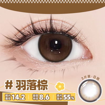 海昌棕色美瞳婚纱照日抛大小直径T带度数自然婚礼新娘正品官方ws