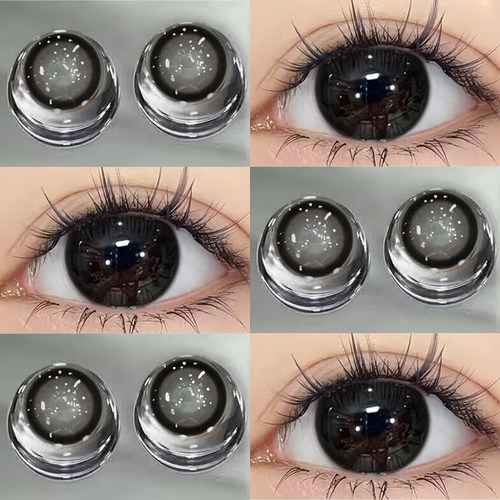 2025新款美瞳日抛30片黑色一次性透明大小直径隐形眼镜HC官网TN