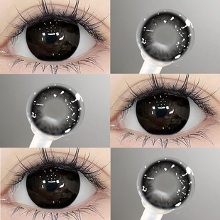 tina媞娜美瞳月抛黑色大直径2026新款缇娜隐形眼镜女NF官方正品TN