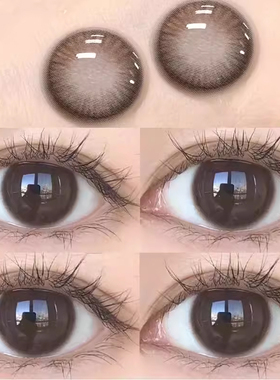 2片装】美瞳半年抛大小直径隐形眼镜散光加近视男女生年抛爆款ws