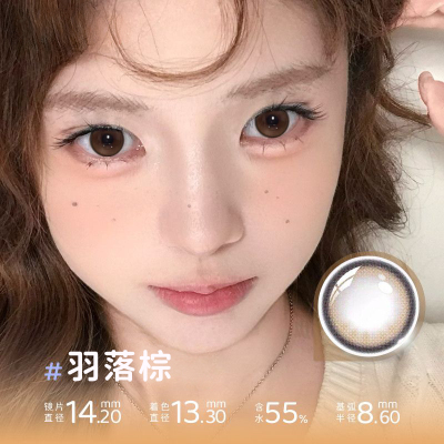 海昌美瞳日抛婚礼新娘棕色自然小直径隐形眼镜T带度数正品官方ws
