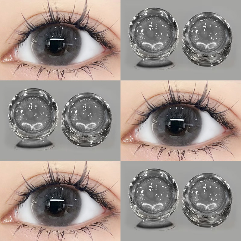 椰椰奶冻美瞳三明治工艺灰色混血半年抛大直径dd隐形眼镜旗舰店TN