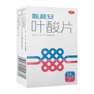 盒 斯利安 叶酸片 0.4mg 31片