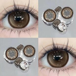 浮光时刻美瞳日抛30片10棕色一次性大直径学生党隐形眼镜NF正品TN