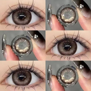 2片】美瞳月抛大直径学生党散光隐形眼镜带度数旗舰店官方正品ws