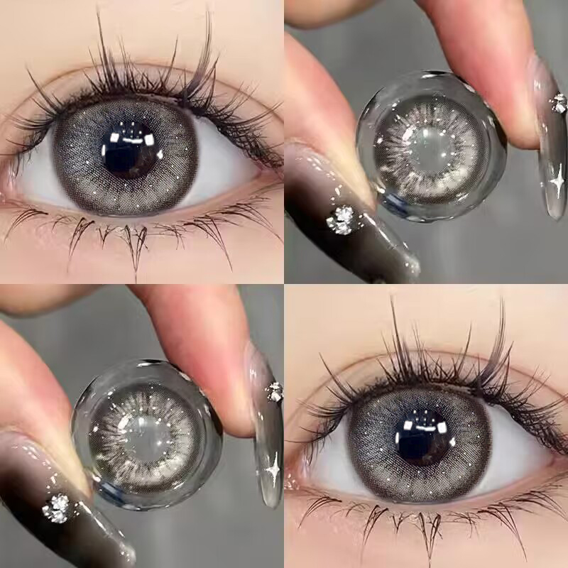 黎明破晓美瞳日抛30片灰色混血大直径正品官网隐形眼镜女EJL