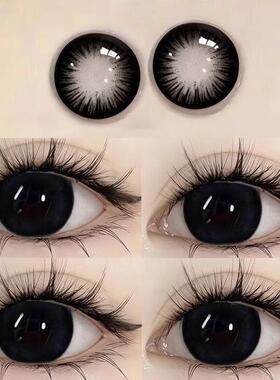 大美目黑美瞳半年抛黑色纯欲大直径26新款隐形眼镜女NF正品官网TN