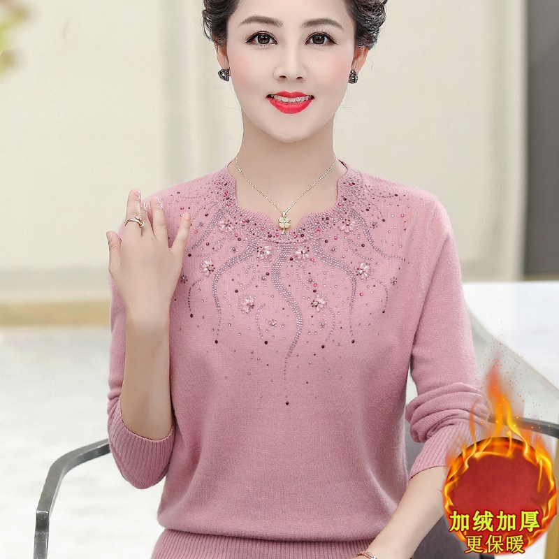 妈妈宽松针织打底小衫