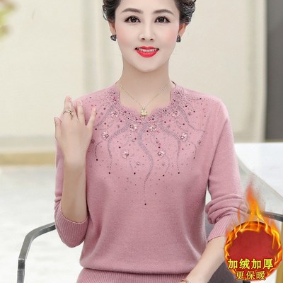 妈妈宽松针织打底小衫