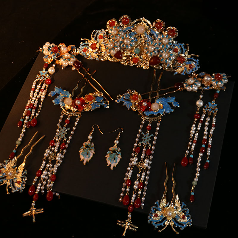 新款中式大气婚礼秀禾服发饰品