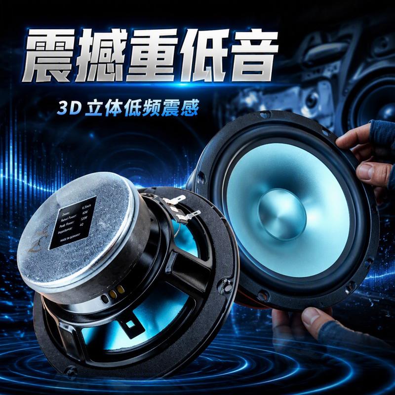 大众途铠音响前后门喇叭高中重低音扬声器同轴音响6.5寸 无损安