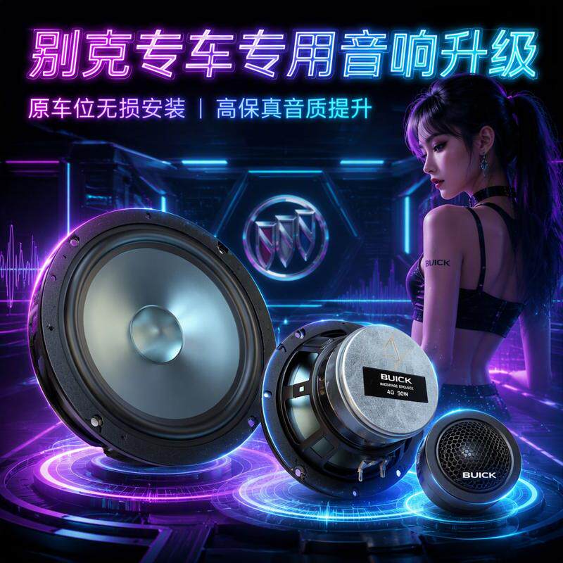 适用别克昂科威昂科拉君威君越英朗GTXT威朗高中重低音响喇叭改装
