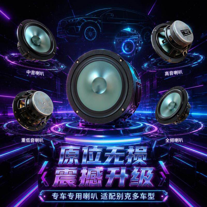 适用别克昂科威昂科拉君威君越英朗GTXT威朗高中重低音响喇叭改装