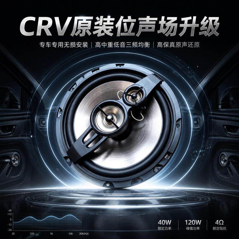 汉兰达音响前后门喇叭高中重低音扬声器同轴音响6.5寸 无损安