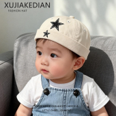 婴幼儿帽子春秋薄款 小月龄百搭瓜皮帽 遮阳防晒地主帽男女宝宝韩版