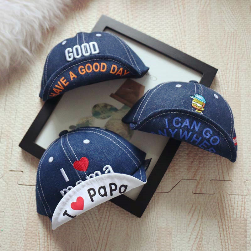 2025婴儿帽子春夏1-2岁男童女宝宝可爱遮阳鸭舌帽儿童牛仔棒球帽