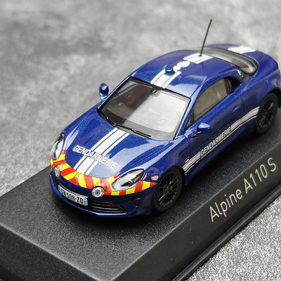 NOREV 1/43 雷诺 Alpine A110S 2023 Gendarmerie 警车合金模型