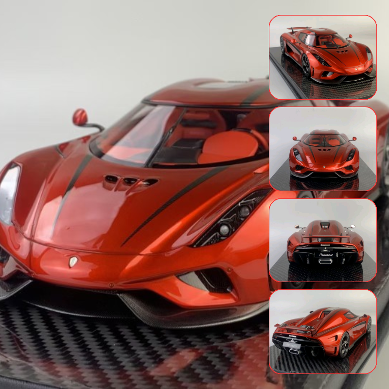 Frontiart 1/18  科尼赛格 新款Regera 糖果红 树脂 限量汽车模型