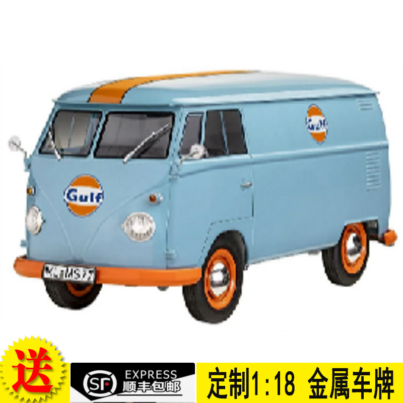 预售 SOLIDO 1:18  大众T1巴士面包 COOL COMBI Gulf涂装汽车模型
