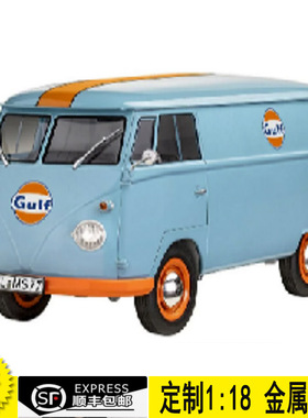 预售 SOLIDO 1:18  大众T1巴士面包 COOL COMBI Gulf涂装汽车模型
