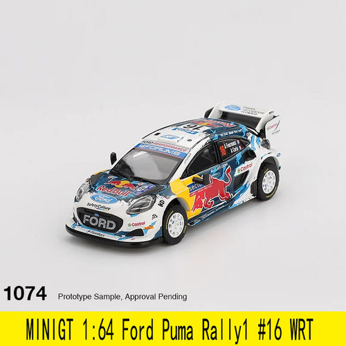 MINIGT 1:64 福特 Puma Rally1 #16 WRT 2024 合金汽车模型#1074
