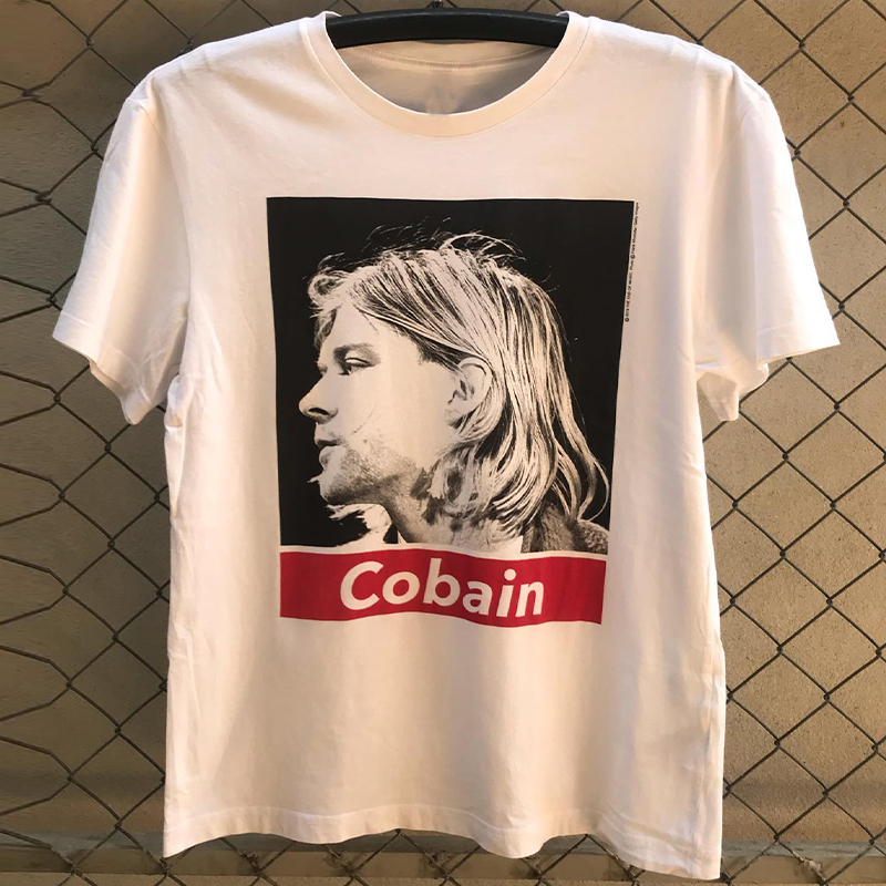 短袖美式街头男科特柯本