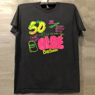 时光飞逝乐队美式重磅棉短袖T恤