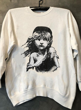 悲惨世界Les Miserables潮流ins长袖男女高街复古圆领卫衣帽衫