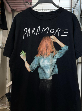 Paramore摇滚乐队欧美高街chic嘻哈hiphop高级感短袖男女纯棉T恤