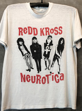 Redd Kross乐队涂鸦人像oldschool高级感短袖chic嘻哈摇滚男女T恤