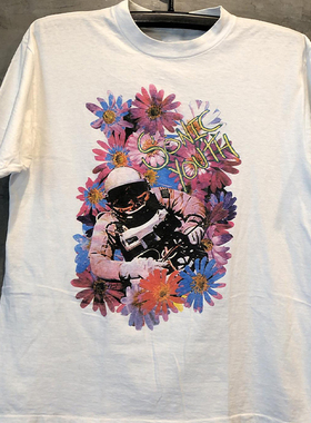 Sonic youth音速青年乐队美式复古风vintage朋克摇滚短袖男女T恤