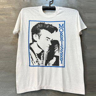 Morrissey莫里西简约涂鸦人像vintage复古风嘻哈短袖男女纯棉T恤