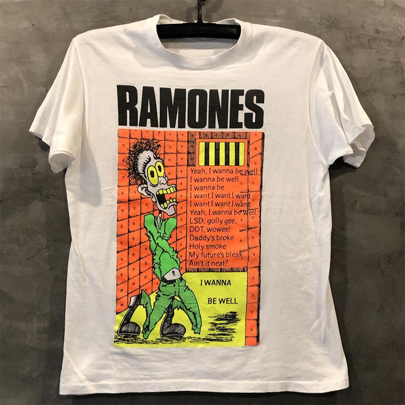 Ramones雷蒙斯乐队短袖T恤男vintage复古FOG欧美高街插画风情侣装 男装 T恤 原图主图