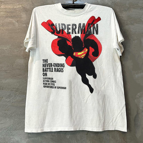 DC漫画《超人Superman》剪影短袖