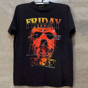 T恤FOG潮流暗黑复古重磅棉短袖 电影Friday 恐怖短袖 13th美式 the